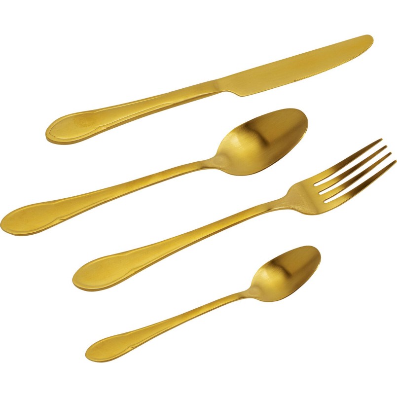 Couverts Cucina or mat (16-pcs.)