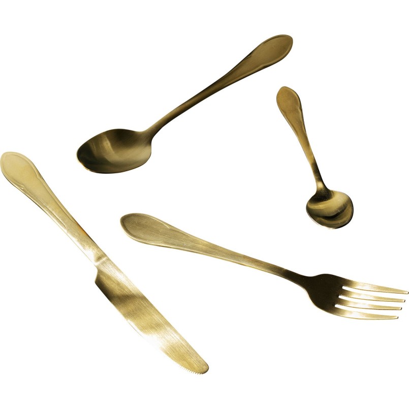 Couverts Cucina or mat (16-pcs.)