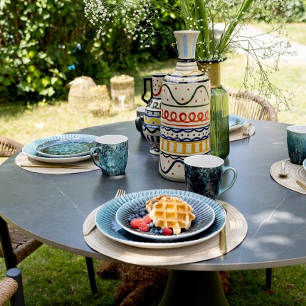 Assiettes Mustique Rim 21cm set de 6 Kare Design