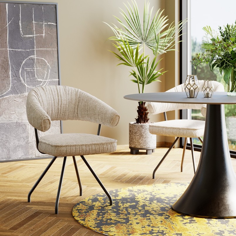 Hedendaagse ronde steengoed tafel - Grande Possibilita - Kare Design