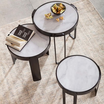 Coffees Tables Perelli Blacks (3/Set) Kare Design