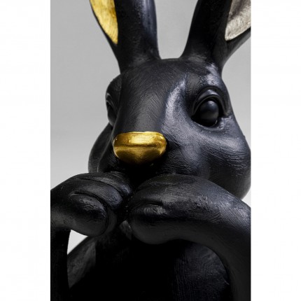 Deco bust rabbit black 23cm Kare Design