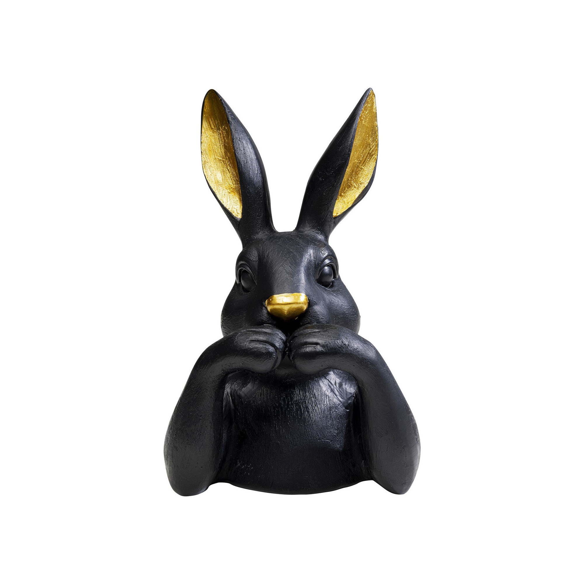 Deco bust rabbit black 23cm Kare Design