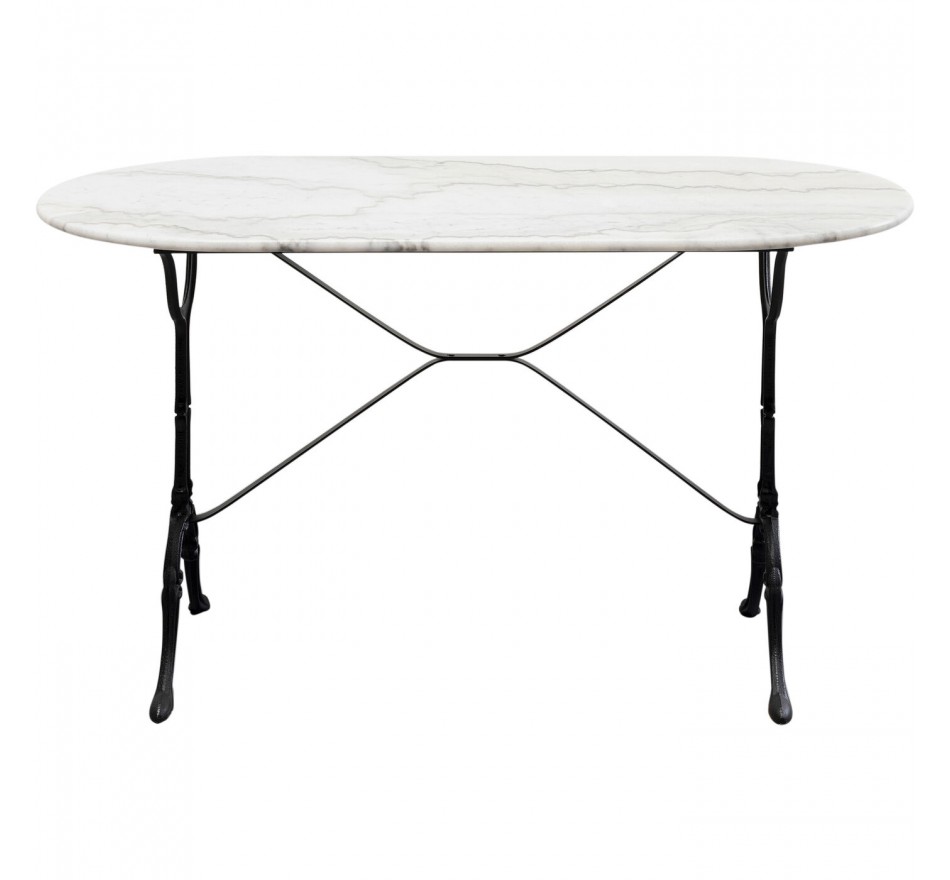 Eettafel Bistrot 120x60cm wit marmer Kare Design