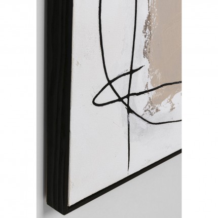 Framed Painting Dust Grey 100x100cm Kare Design