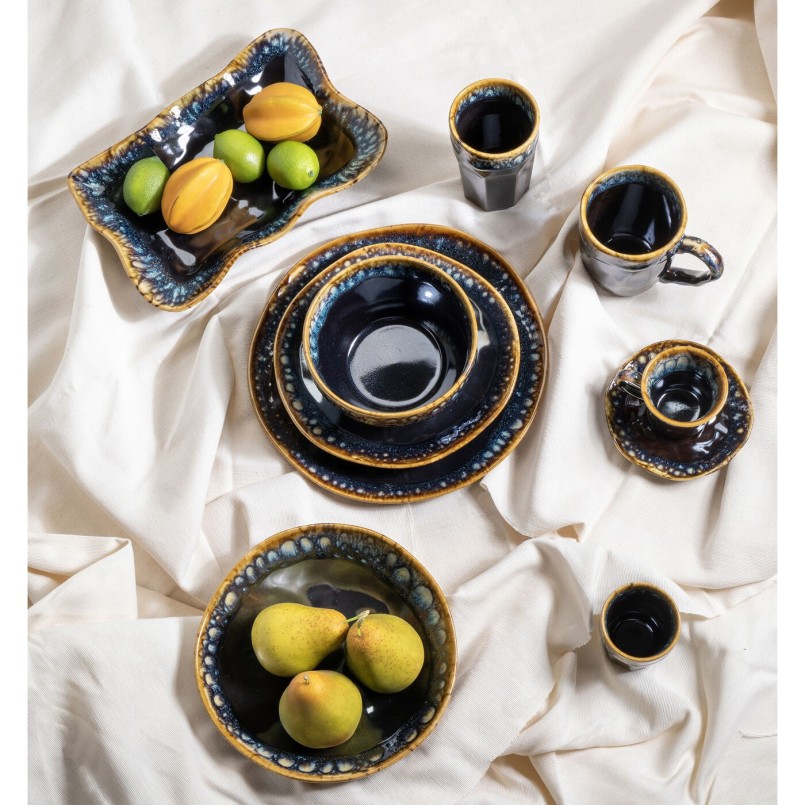 Assiette Lio bleu nuit Ø20cm