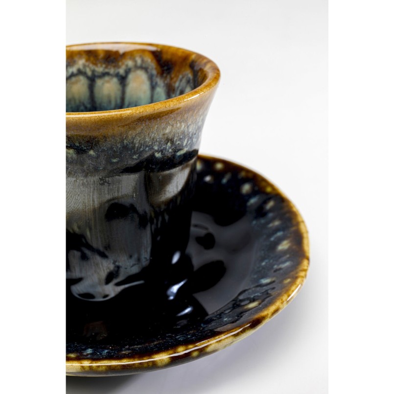 Tasse à espresso Lio bleu nuit (2-parts)
