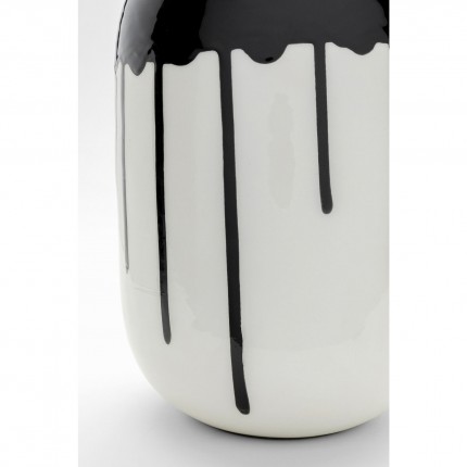 Vase Macchie 24cm black and white Kare Design