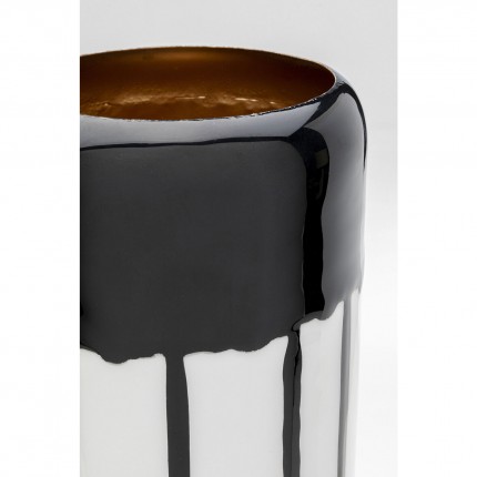 Vase Macchie 45cm black and white Kare Design