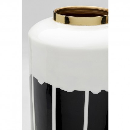 Vase Macchie 50cm black and white Kare Design