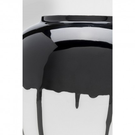 Vase Macchie 23cm black and white Kare Design