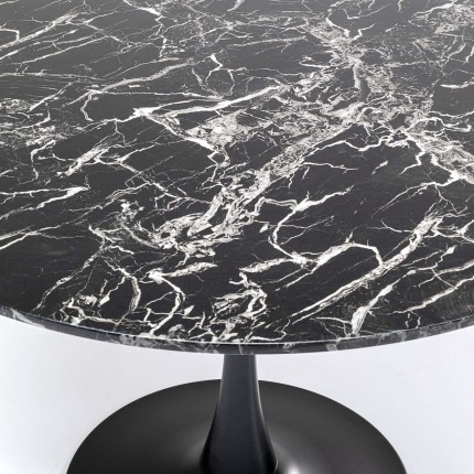 Table Veneto Marble Black Ø110cm Kare Design