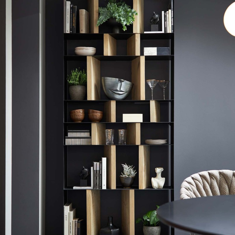 Neus en mond vaas antraciet - Kare Design
