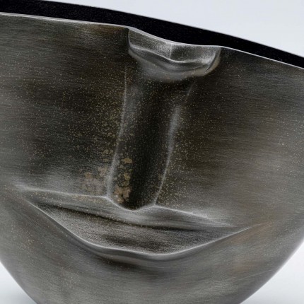 Vase Half Face anthracite 31cm Kare Design
