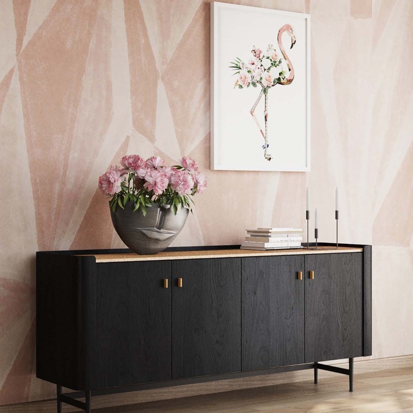 Neus en mond vaas antraciet - Kare Design