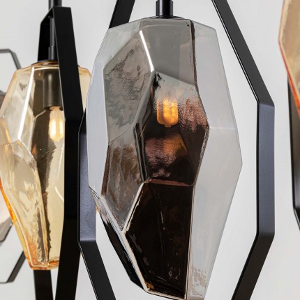 Hanglamp Diamond Fever zwart 110cm Kare Design