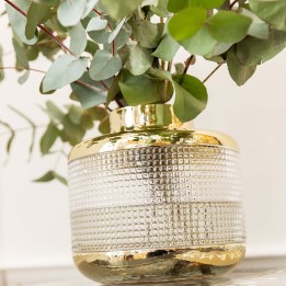 Vase rétro doré - LA noble - Kare Design