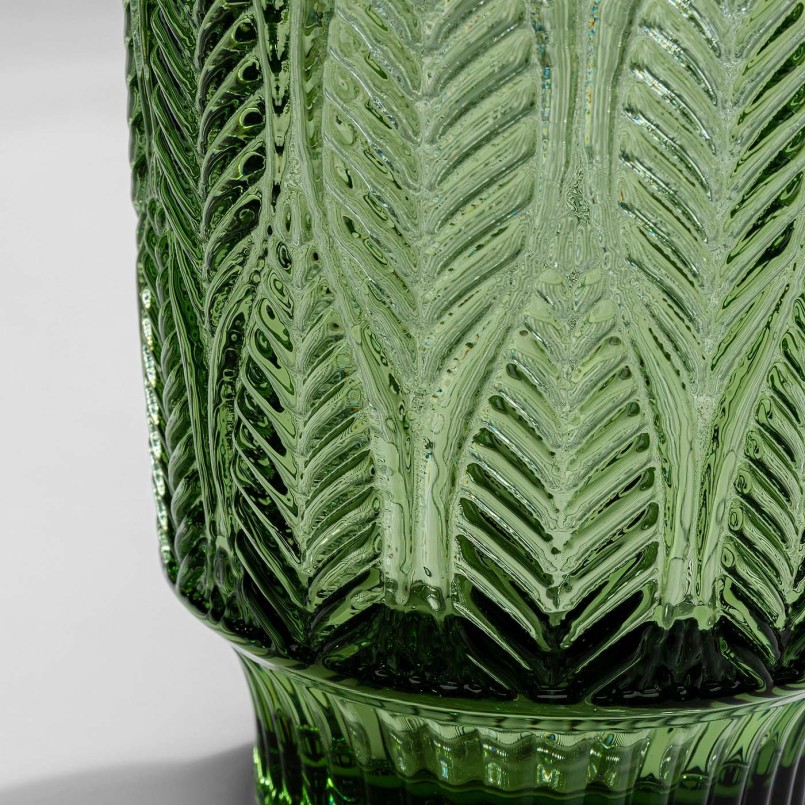 Green glass water glasses - Fogli - Kare Design