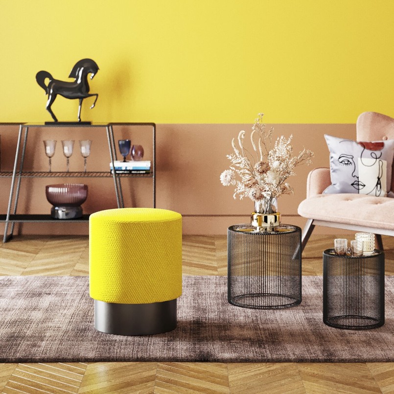 Table d'appoint Moderne Noir - Wire - Kare Design