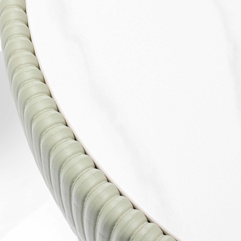 Witte marmer effect ronde bijzettafel - Endless - Kare Design