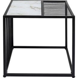 Black and white modern side table - Twisted - Kare Design