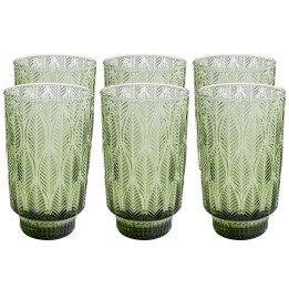 Groene glazen waterglazen - Fogli - Kare Design