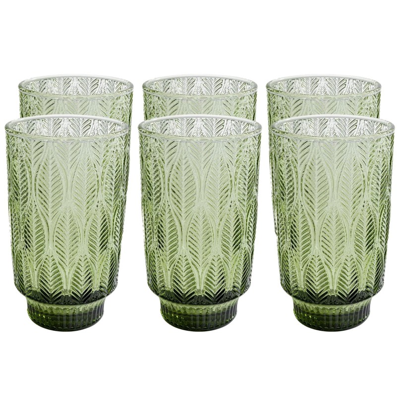 Groene glazen waterglazen - Fogli - Kare Design