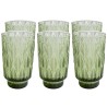 Green glass water glasses - Fogli - Kare Design