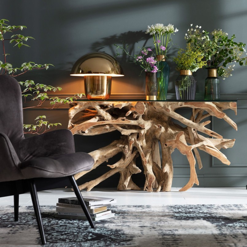 Console ethnique en bois - Roots - Kare Design