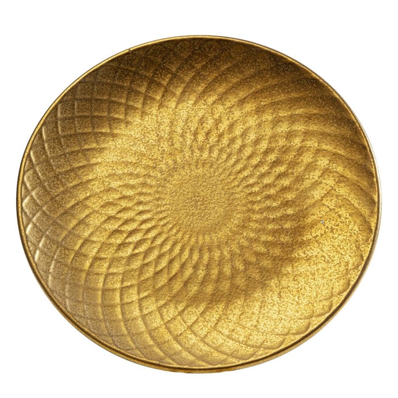 Assiettes en céramique dorée - Diva - Kare Design