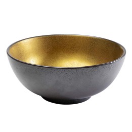 Grey and gold porcelain bowl - Diva - Kare Design