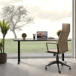 Zwart stalen bureau - Slim - Kare Design