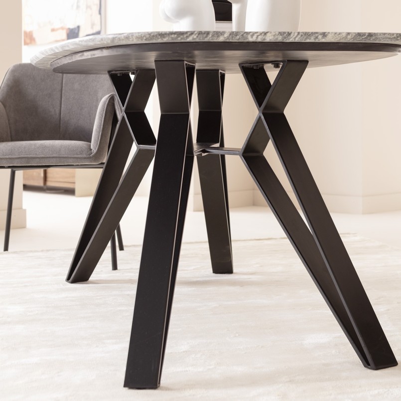 Grijs en wit granieten eettafel - Okinawa - Kare Design