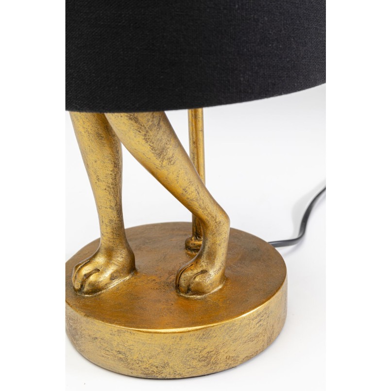 Lampe à poser Animal Rabbit doré/noir 50cm