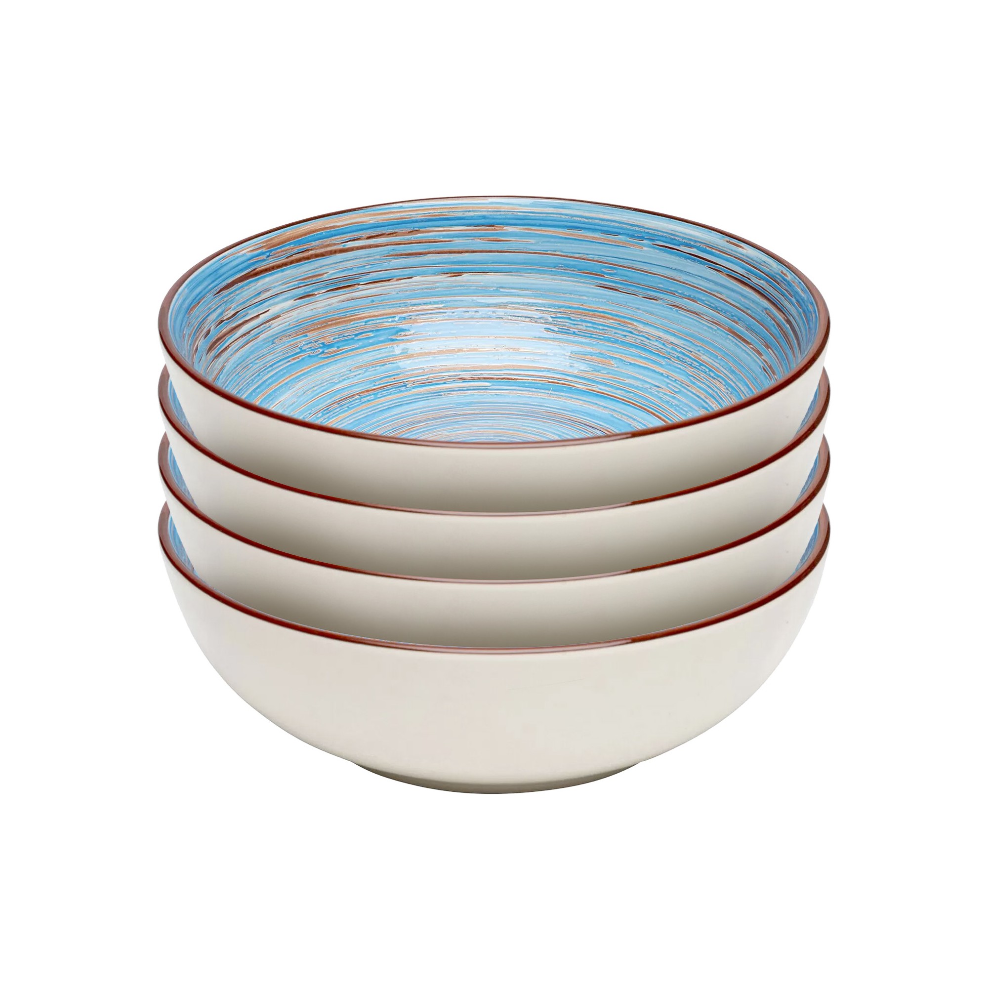 Bowl Swirl blue Ø22cm (4/set) Kare Design