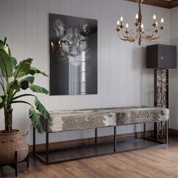 Banc en peau de chèvre - Country Life - Kare Design