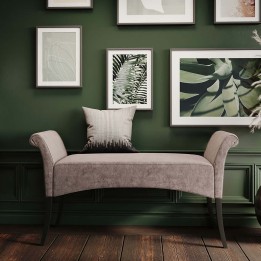Boheemse grijze fluwelen bank - Motley-Kare Design