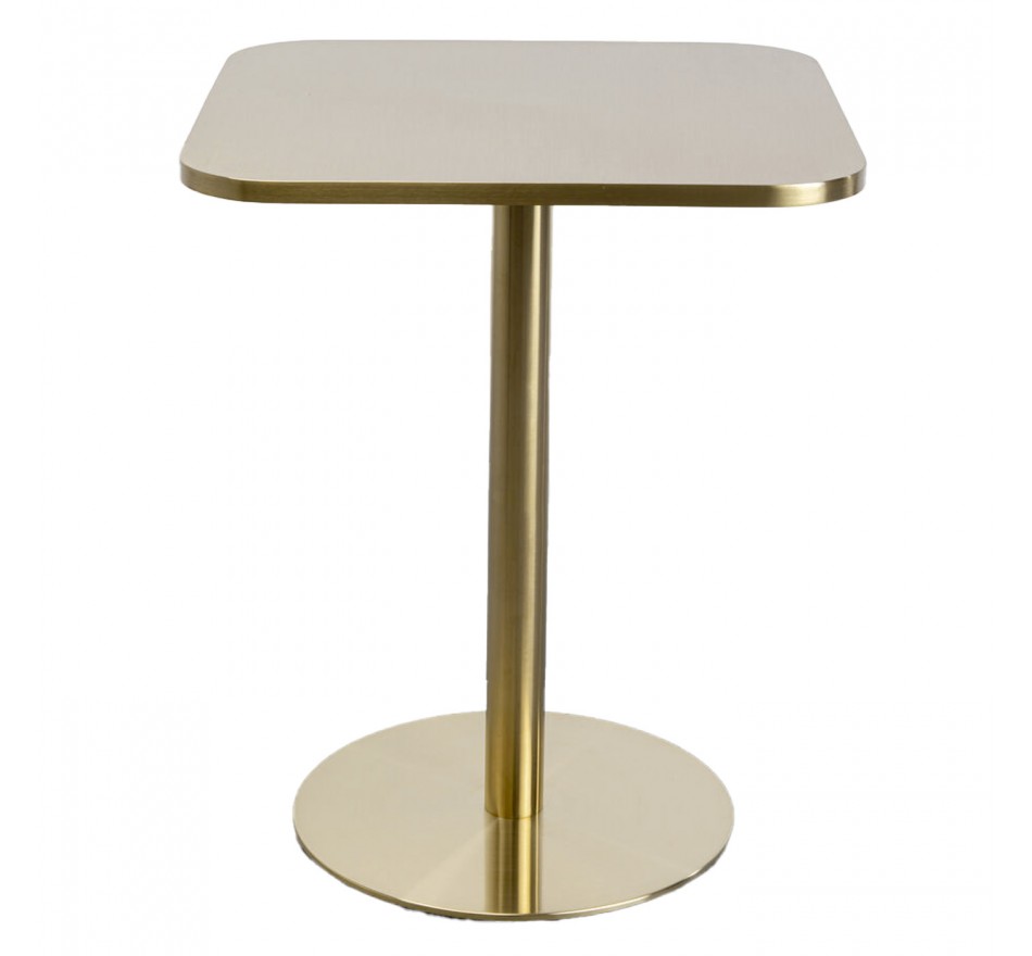 Eettafel Julie 60x60cm goud Kare Design