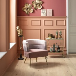 Pink velvet retro armchair - Sandwich - Kare Design