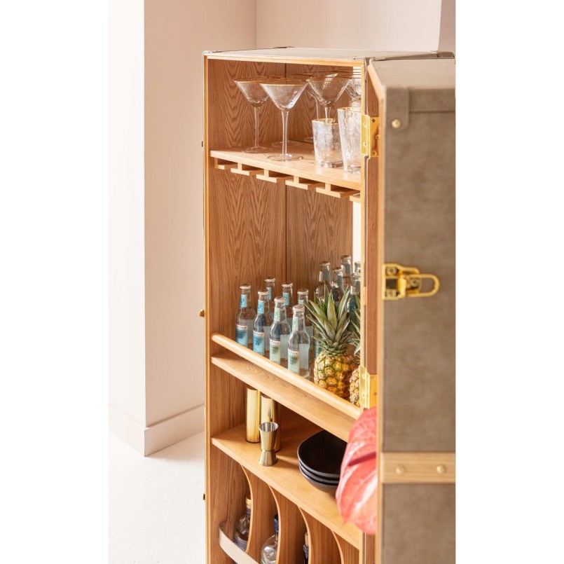 Vintage brown trunk bar - West Coast - Kare Design