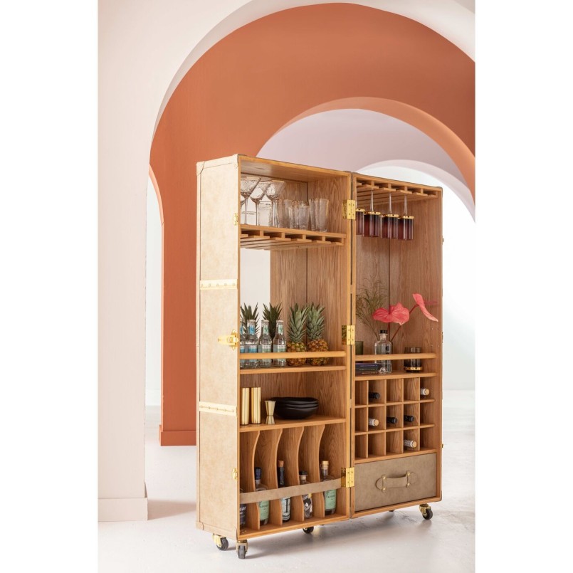 Vintage brown trunk bar - West Coast - Kare Design