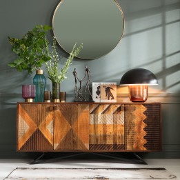 Etnische houten buffetkast - Tomahawk - Kare Design