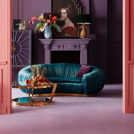 Gold design coffee table - Monocolo - Kare Design
