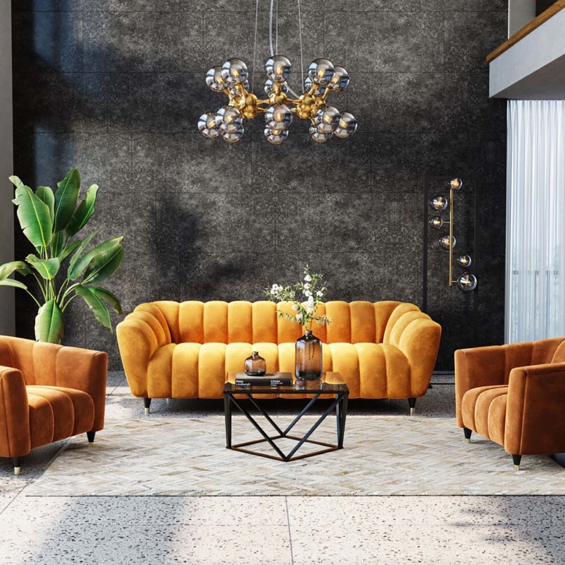 Black contemporary coffee table - Cristallo - Kare Design