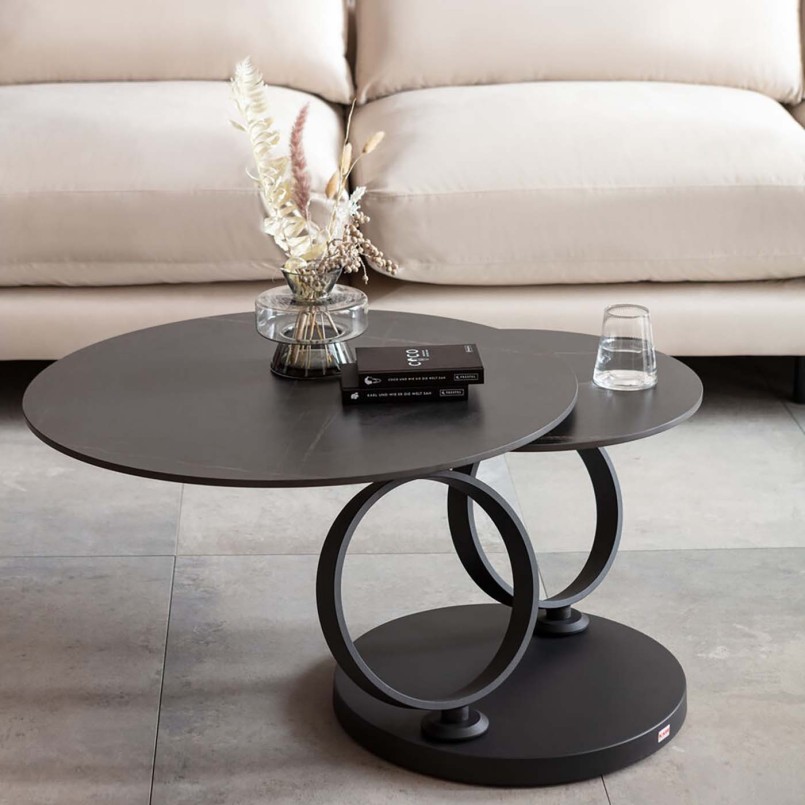 Table basse noire - Beverly - Kare Design