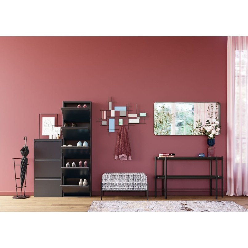Shoe Container Caruso anthracite 5 drawers Kare Design