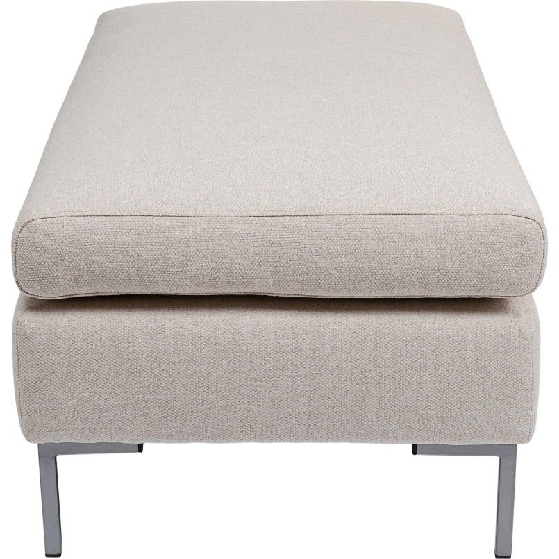Crème stoffen poef - Gianni - Kare Design