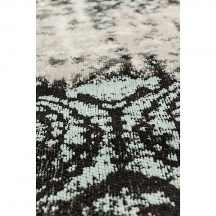 Carpet Kelim Ornament Turquoise Kare Design