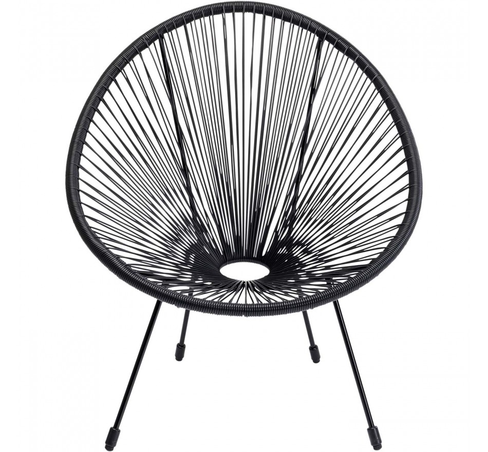 Tuinfauteuil Acapulco Mono zwart Kare Design