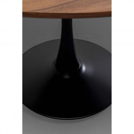 Eettafel Schickeria 110cm walnoot en zwart Kare Design